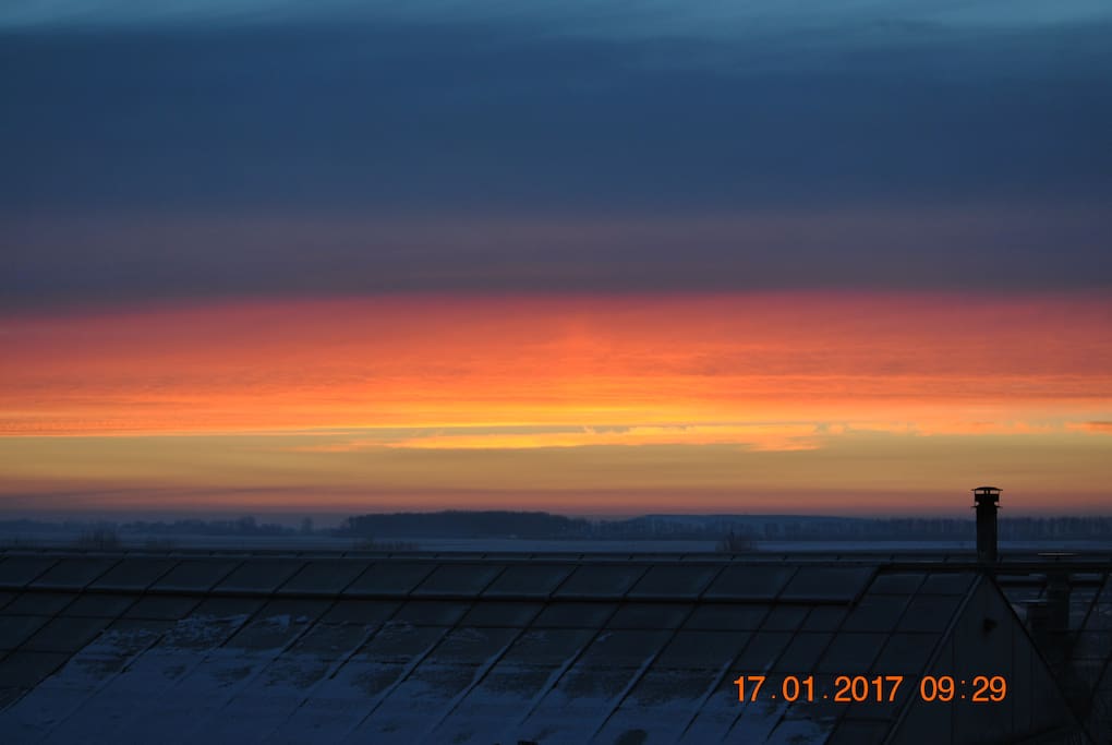 zonsondergang in warffum
