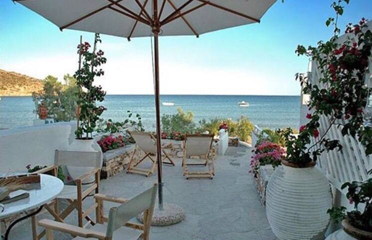 Villa glaros on the beach