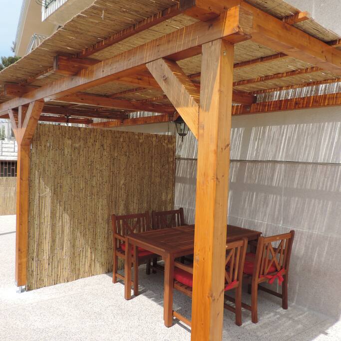 terrace with sea view