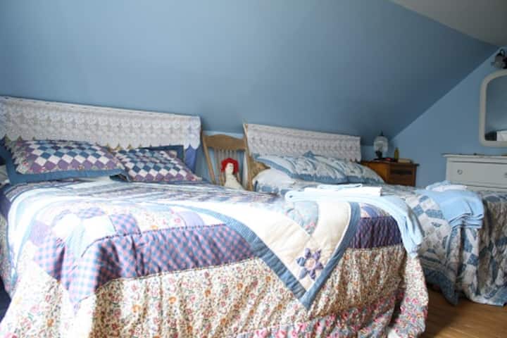 Habitación Elizabeth, dos camas dobles.