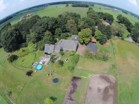 cottage adjacent to estates and golf course.