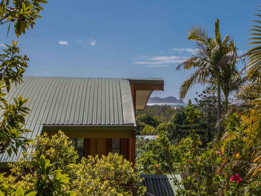 View from our backyard looking to Cape Byron Lighthouse (and Australia's most easterly point).