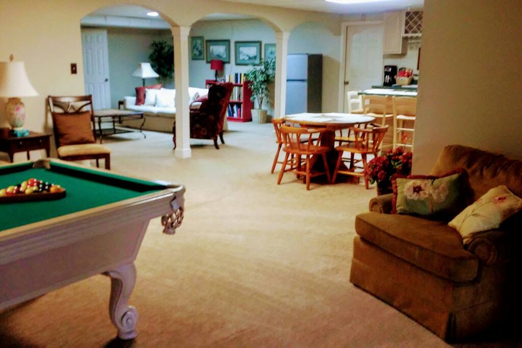 Your view as you walk into the guest suite.