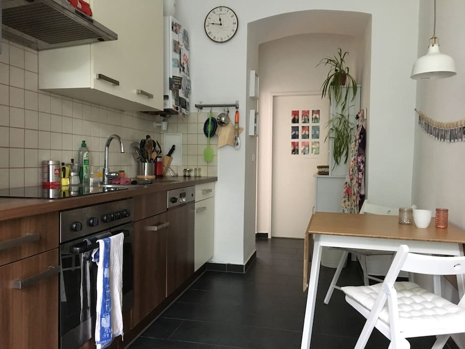 The kitchen.