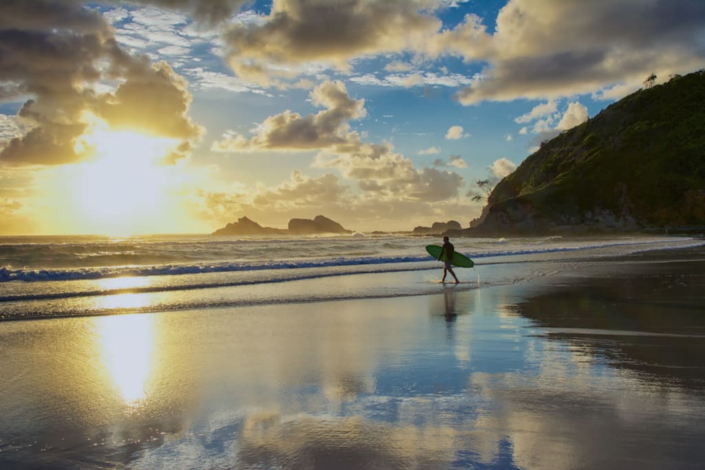 The beauty of Broken Head at sunrise