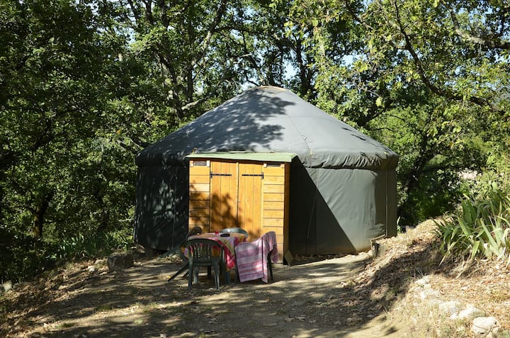 Louer une yourte vitrée en pleine forêt