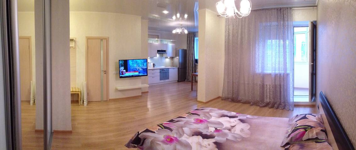 Студия рядом с Аквапарком Ривьера (10мин пешком)