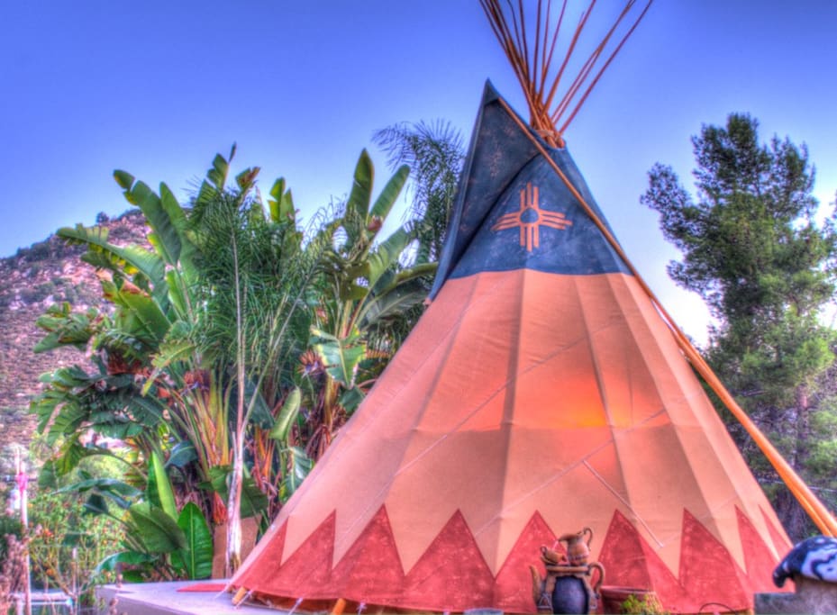 The original Mystic Canyon Tipi, in an embellished photograph taken by our friend.
