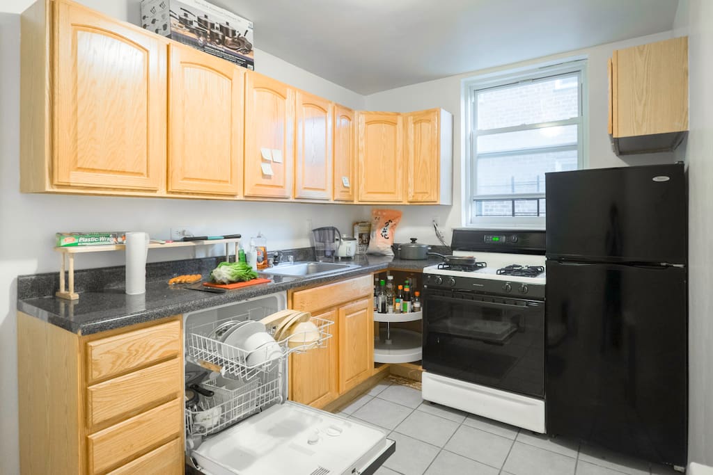 We have a large kitchen for you to use as well