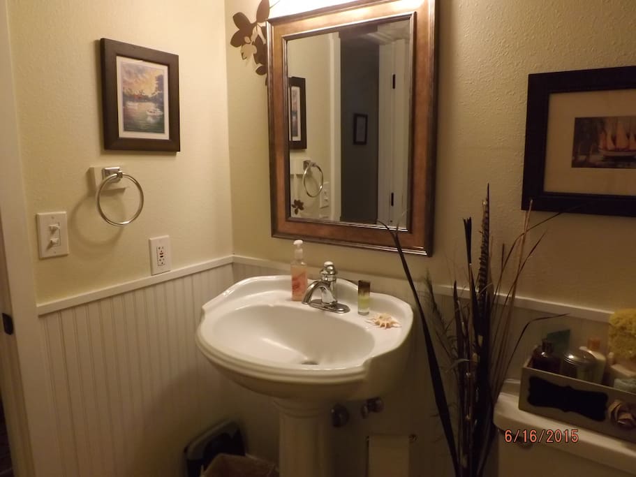 Bathroom right across the bedroom