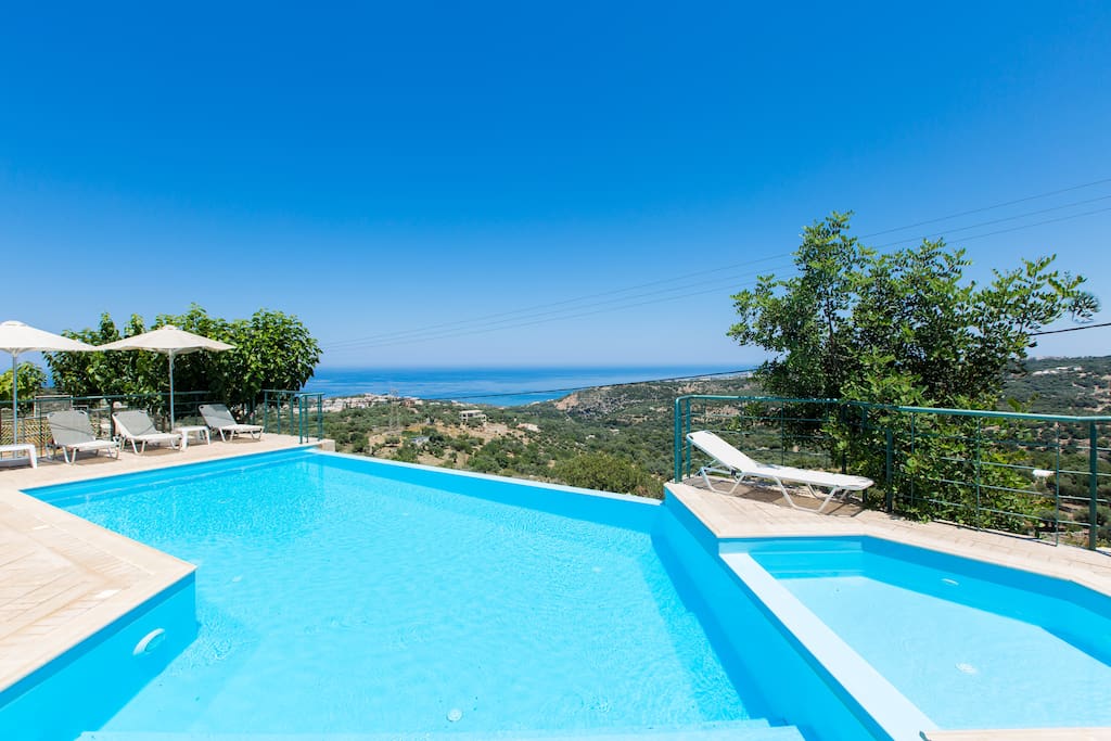 Swimming pool has a separate area for young children
