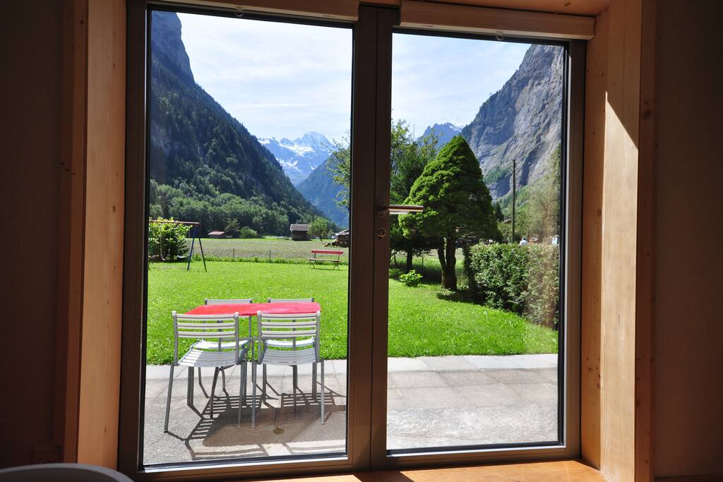 Pretty spectacular view from double doors in the lounge.