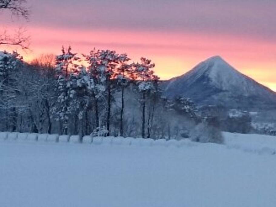 View from the terrace in winter time