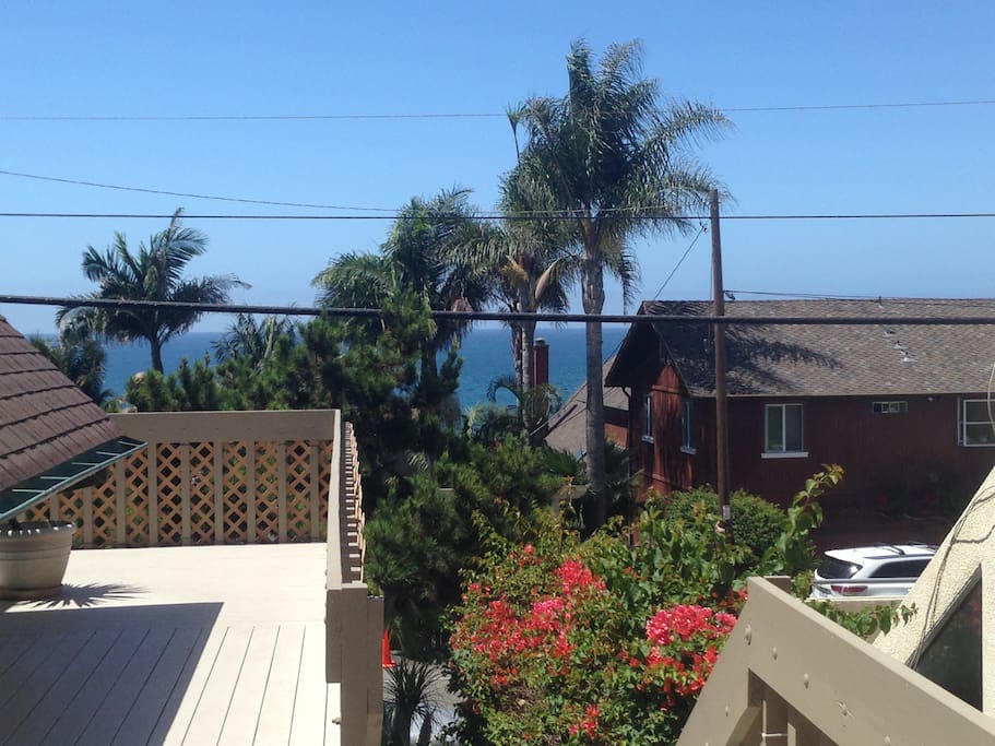 View of ocean from patio/deck!