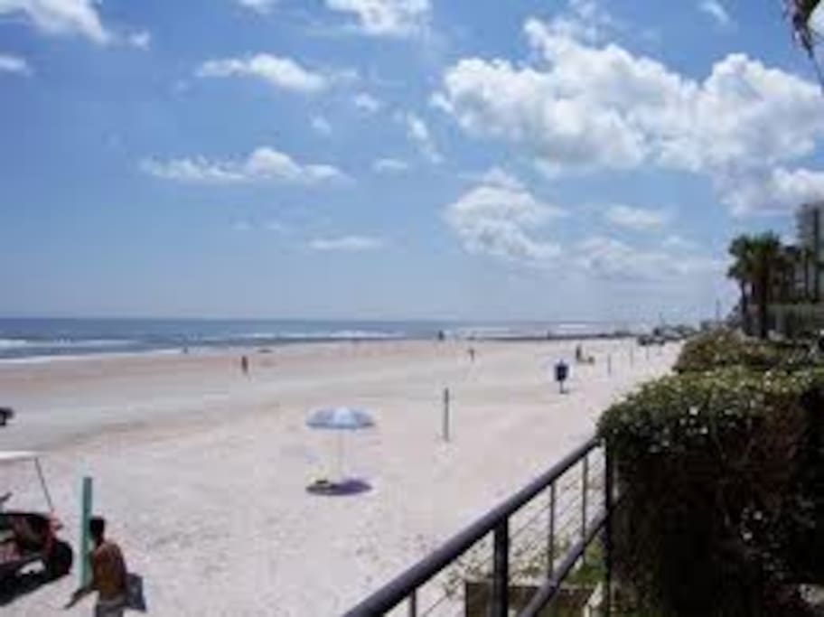 The beach to the South