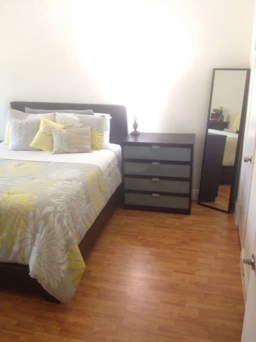 Firm mattress. 4 drawer chest. Stand up full body mirror.