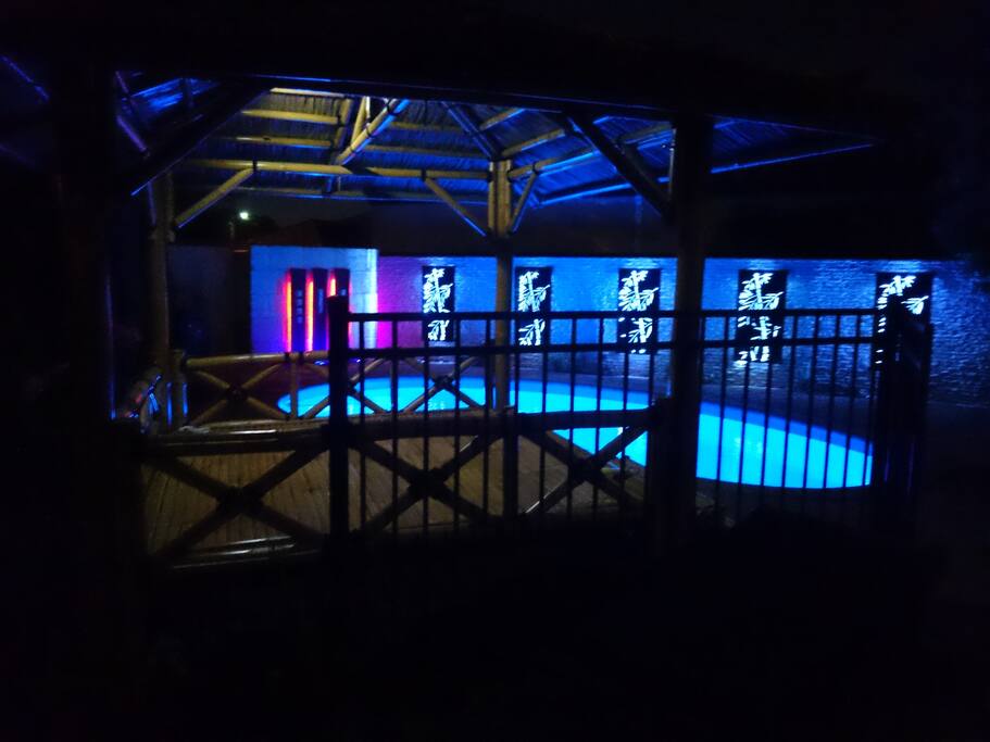 POOL area at night