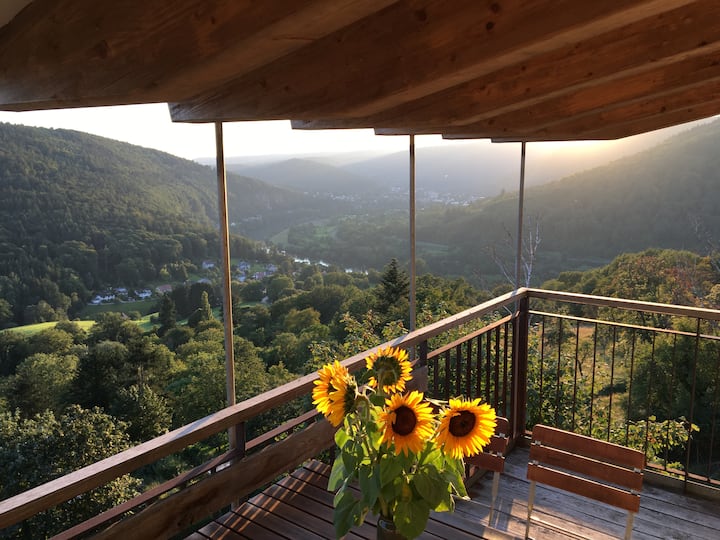 Breathtaking location above the Neckar Valley