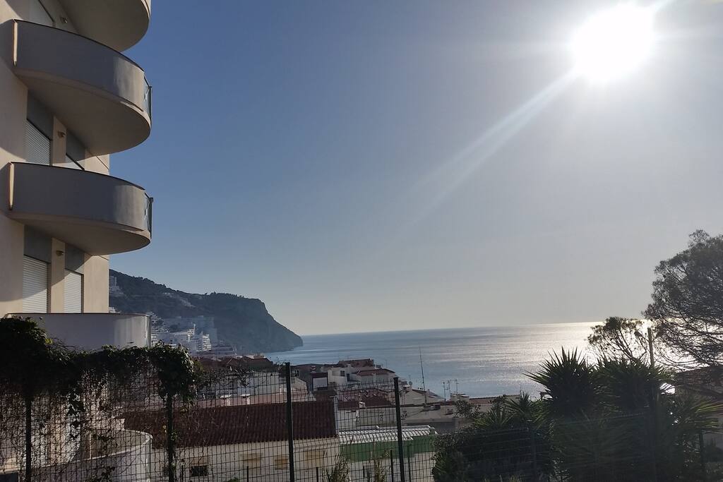 The view from the main building.
