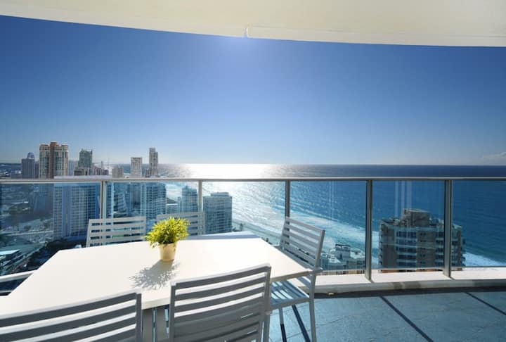 22 Levels Above Hilton - 2 Bedrooms Amazing Ocean - Surfers Paradise