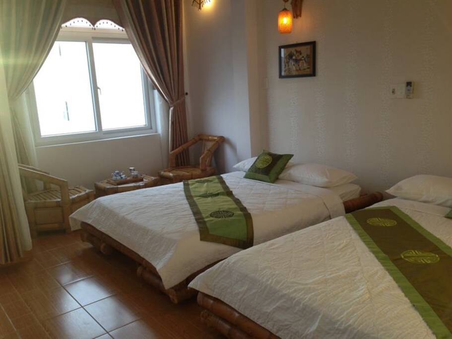 The Bamboo Family Room with sea view balcony