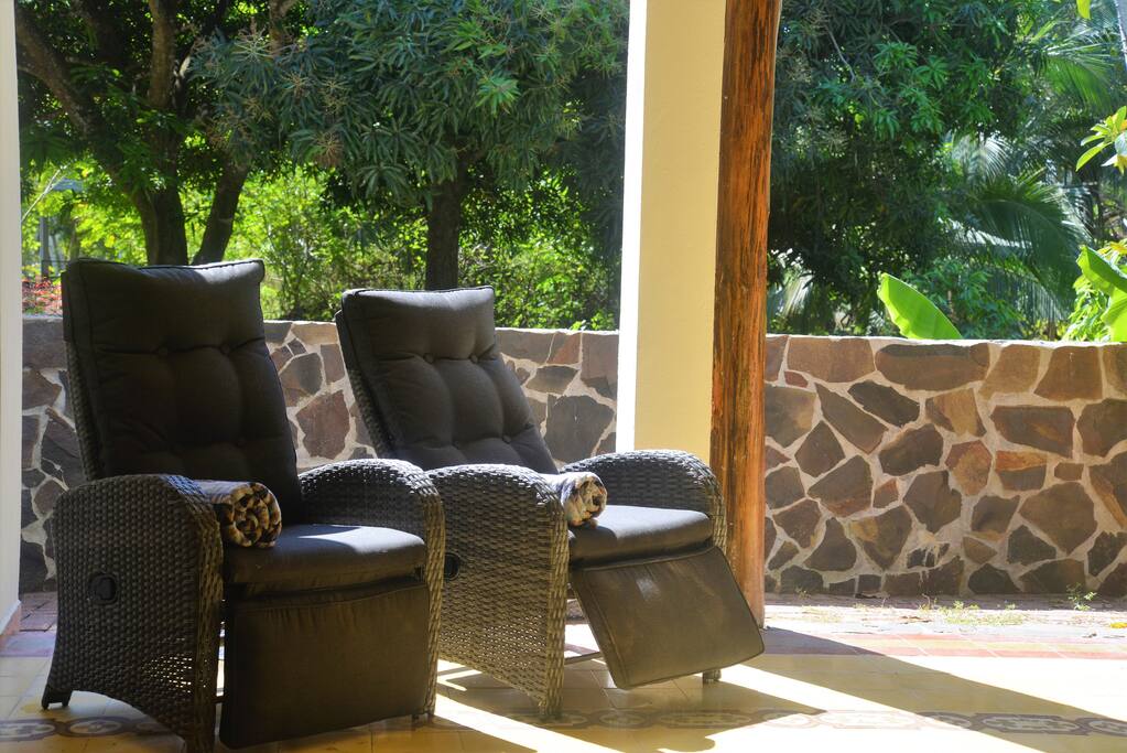 or one of many super comfortable reclining chairs