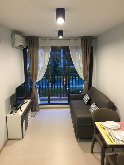 Sofa with TV