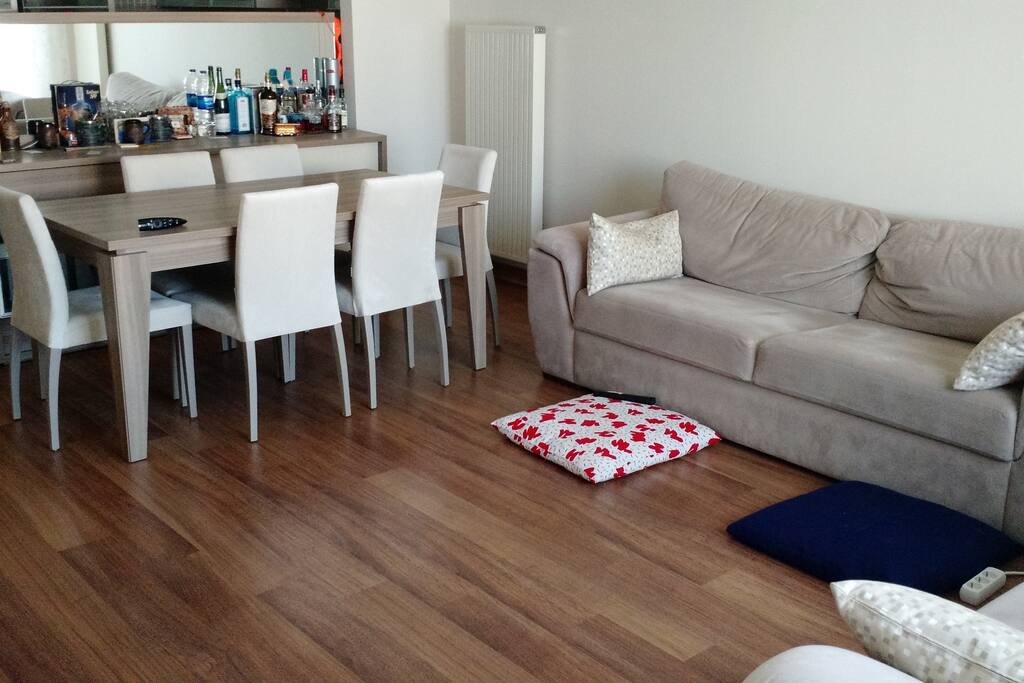 living room + dining