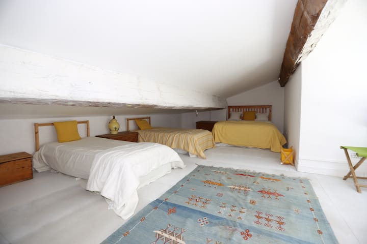 The Dormitory, 2 double & 2 single beds and 1 set of bunk beds.