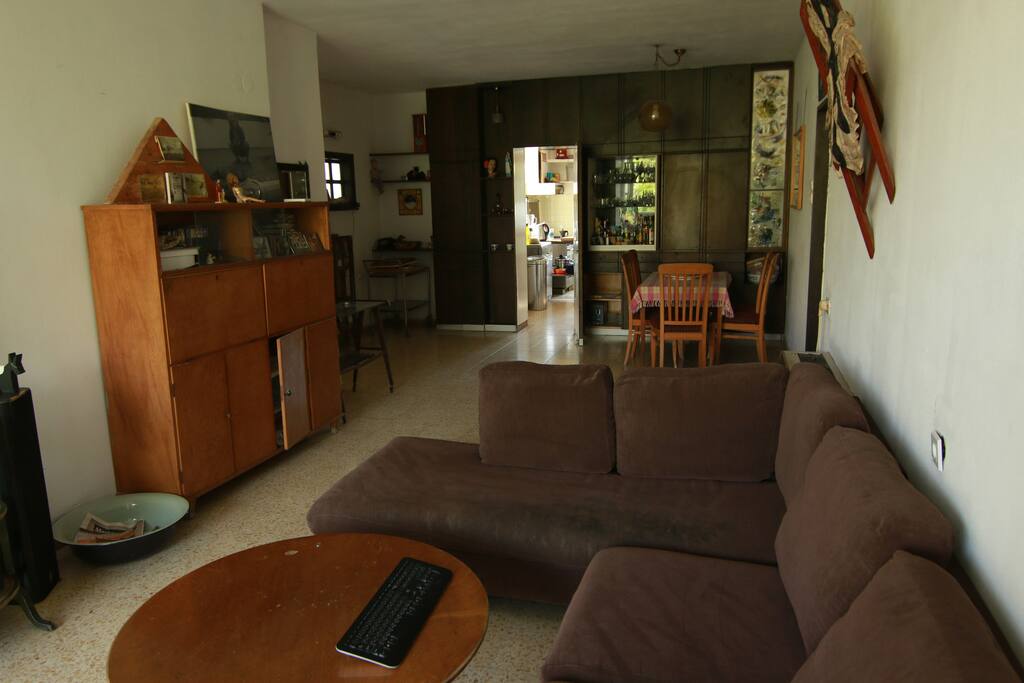 Living room overlooking the kitchen