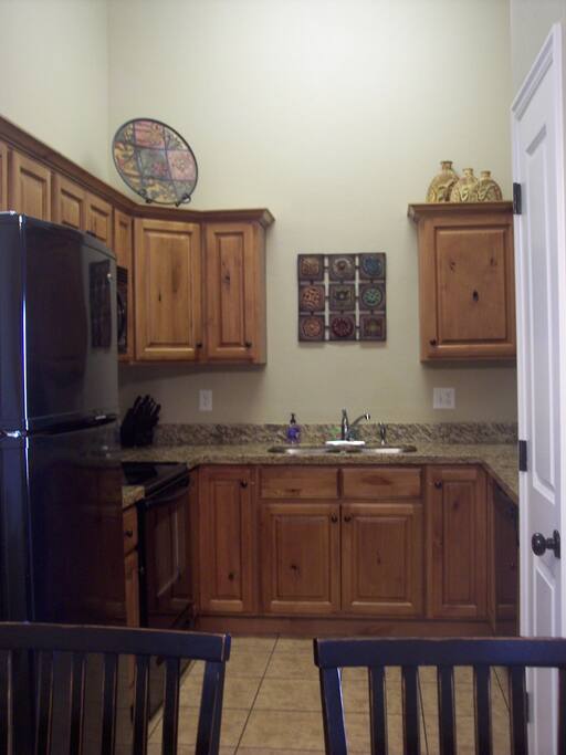 Fully-equipped kitchen.