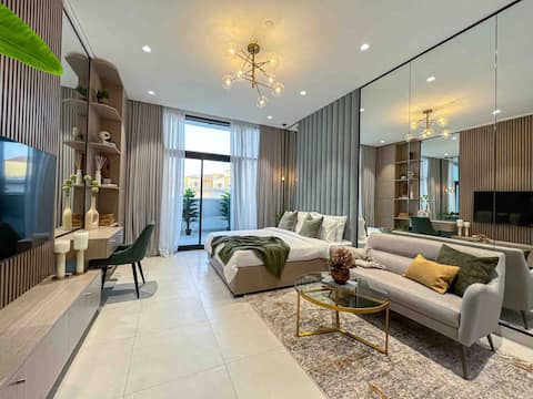 Top Airbnb: New Studio,5 min walk from Metro in Jebel Ali First