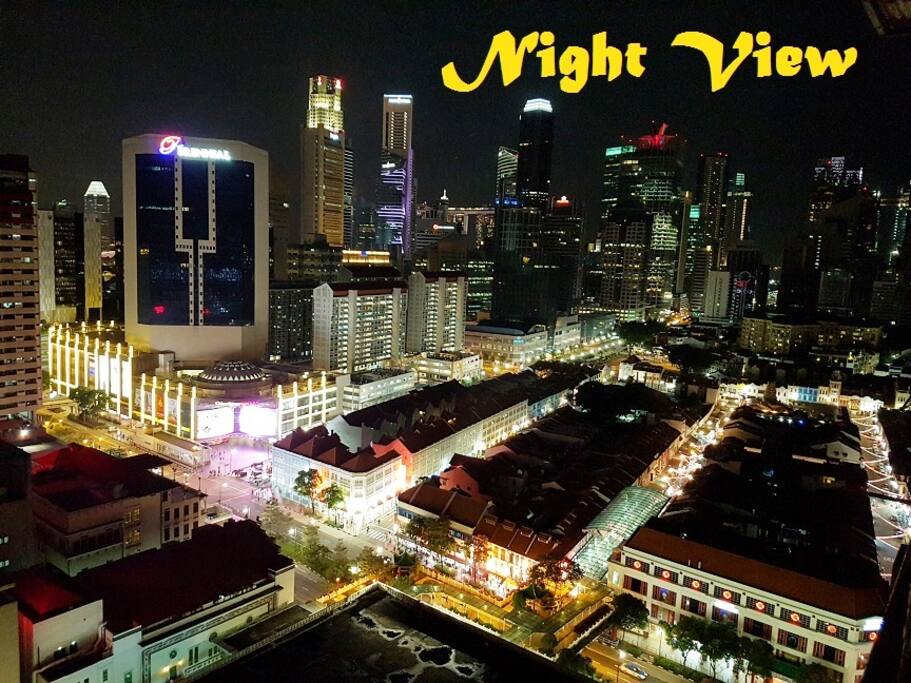 Panoramic View towards Marina Bay Sands.