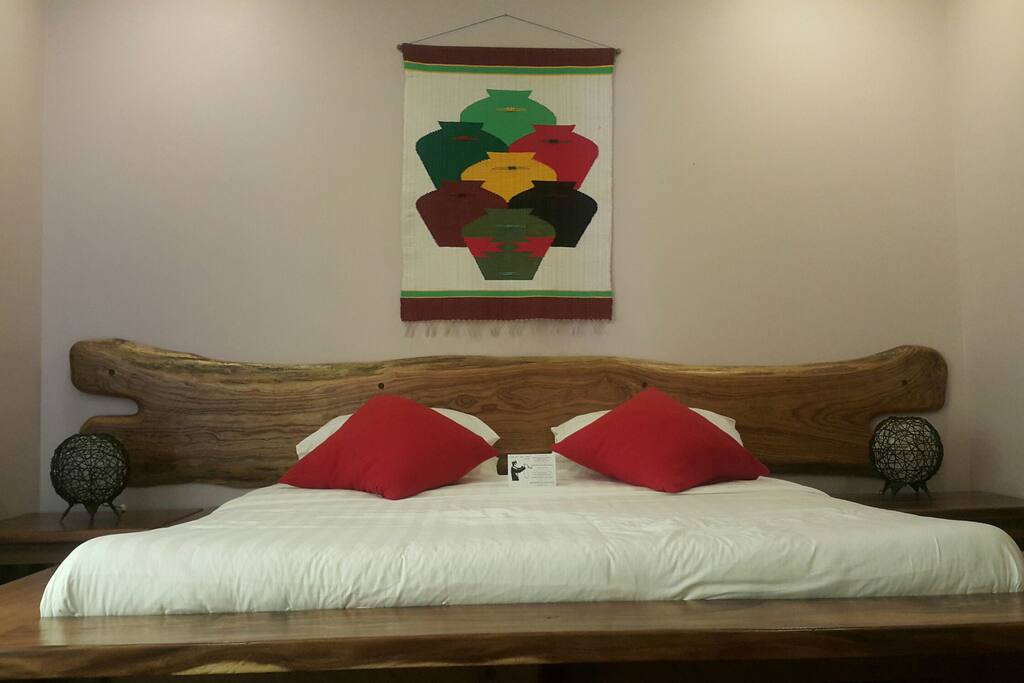 King size bed in the masters bedroom