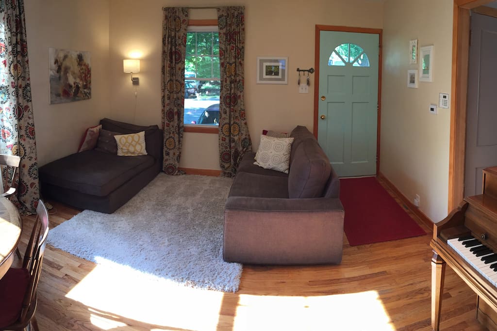 Inside main living area.