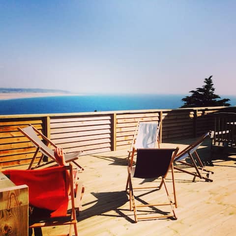 Beautiful charming house with sea view.