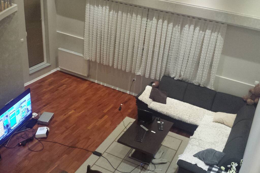 view from galery to living room