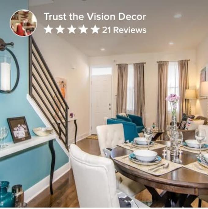 Open floor plan-- Professionally Decorated. Our home was featured on Houzz