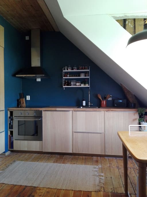 The kitchen.
