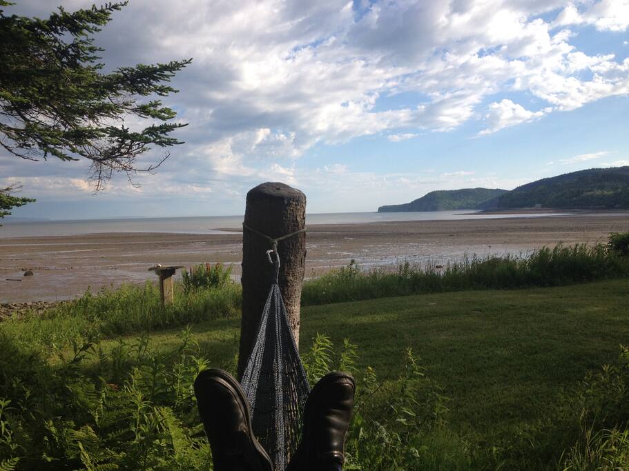 A short walk through our private woods takes you to the Bay of Fundy...