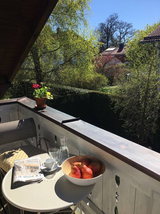 Der Balkon gen Westen