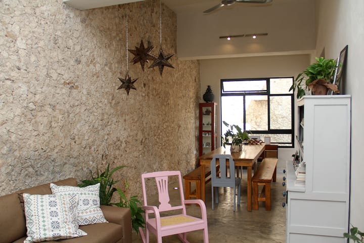 Lovely House Downtown, Pool, 3terraces, Ac - Yucatan