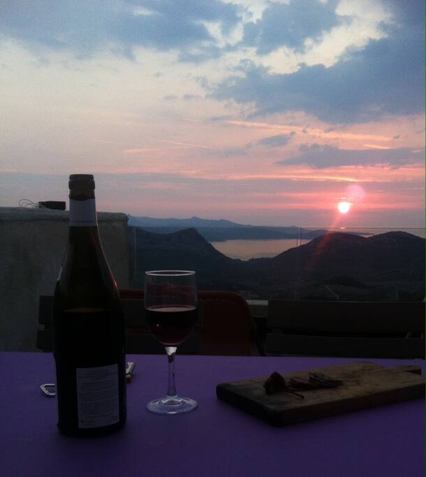apéro corse de la terrasse du haut