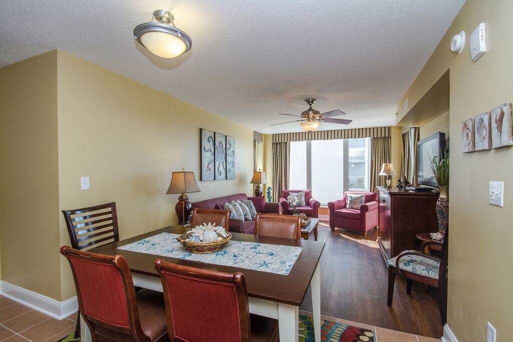 The open concept living area is perfect for entertaining!