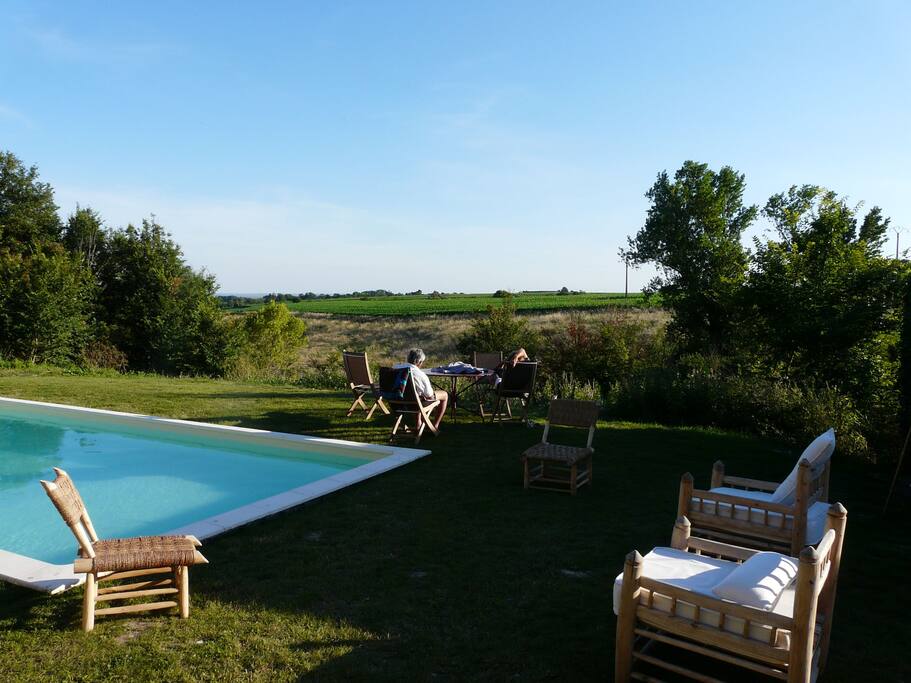 Vue dégagée jusqu'à l'estuaire de la Gironde