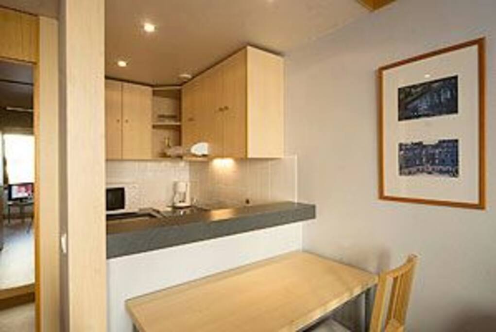 the kitchen from living room
