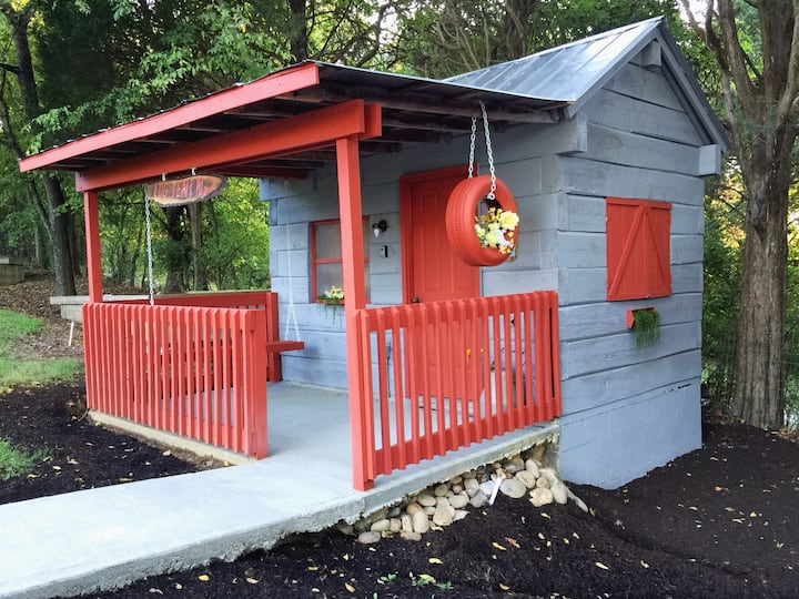Antique Log Tent Cabin #2