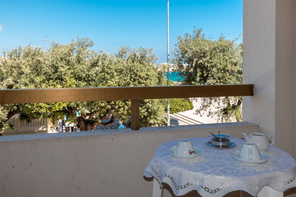 view from the balcony