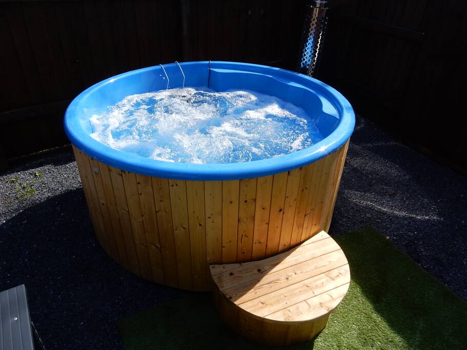Hotub wood burning