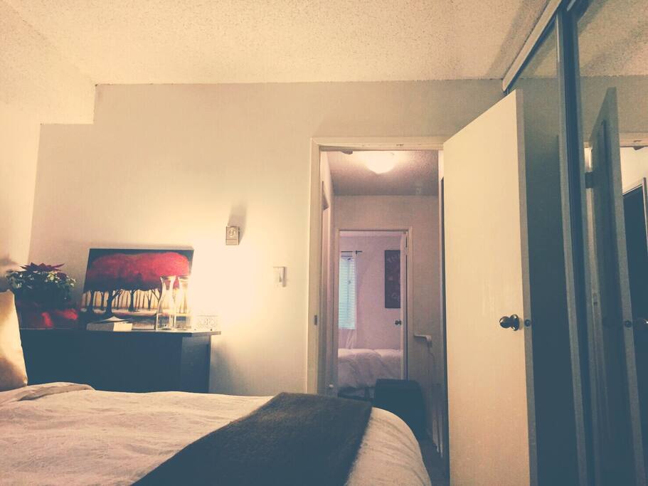 Main Bedroom with hall view to second bedroom